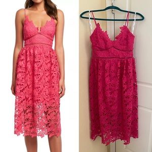 Size 4 Pink Bardot Dress NWT